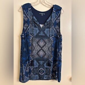 Tart Blue Geometric Women's Top